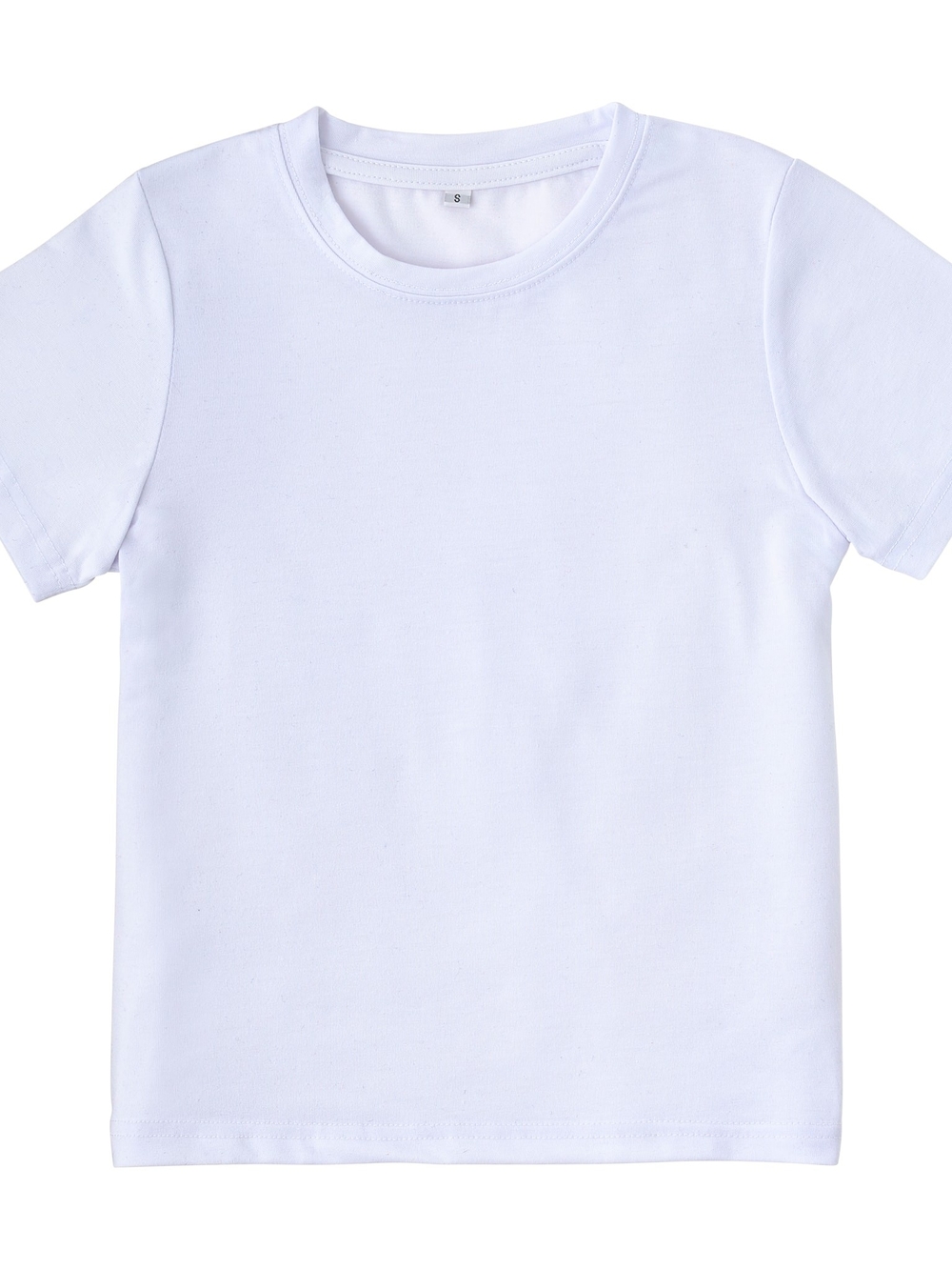 Large White Short-Sleeve Crew Tee